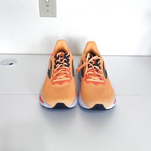 Brooks Ghost 17 Mens Running Sneakers Size 11.5D Orange Walking Trail Athletic - Picture 2 of 11